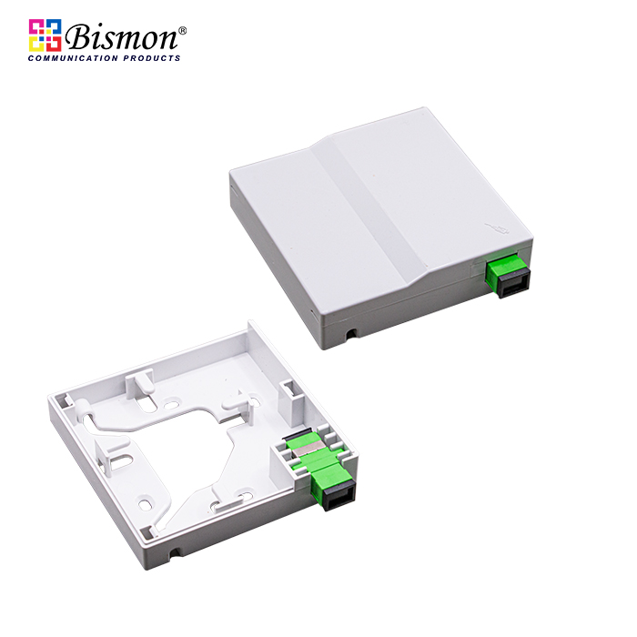 กล่องเก็บสาย fiber optic 1 Port Optical Fiber Wall Outlet FTTx Box(กล่องเปล่า)
